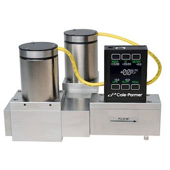 Cole-parmer de flux bidirecțional și controler de presiune; 0-3000 l/min, 1 1/4 Conn