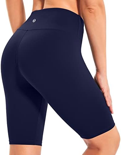 Pantaloni scurți IUGA Biker pentru femei talie înaltă-pantaloni scurți de antrenament de 8 cu Buzunar interior Yoga Spandex