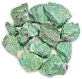 Pietre prețioase hipnotice Materiale: pietre de 18 lbs Ruby Zoisite din Asia-cristale naturale brute brute în vrac pentru Cabbing,