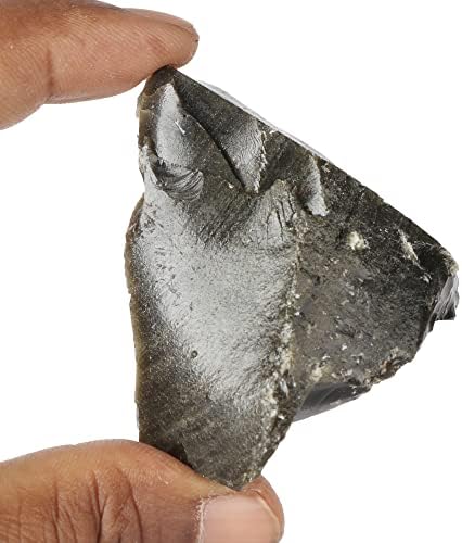GEMHUB naturale Obsidian vindecare cristal liber Gemstone 286.70 CT dur negru Obsidian