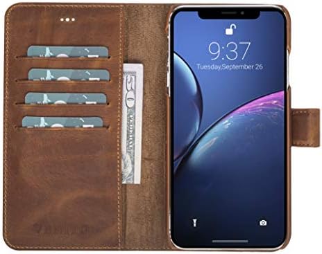 Geantă de telefon din portofel din piele Venito Florence compatibilă cu iPhone Xs Max-Extra Secure cu blocare RFID-portofel