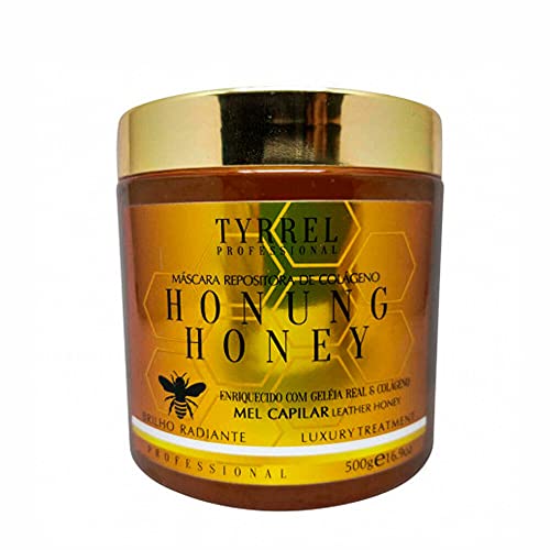 Tyrrel Mask Honug Honey Collagen Replenisher Mel capilar Repository colagen îngrijirea părului 500g / 17.6 oz