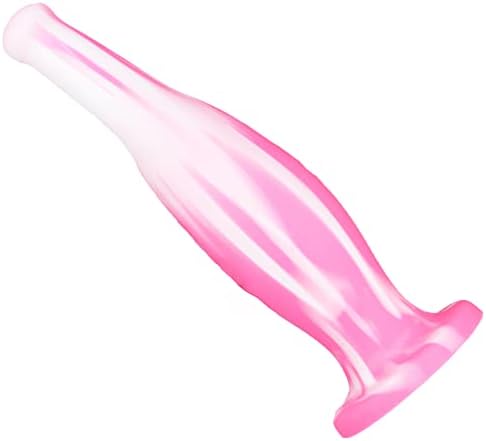 Realist 6,88 inch Dildo Pulguri anale cu ceașcă de aspirație, Big Knot Monster Sex Toy Flexible Liquid Silicon Dildos, roz