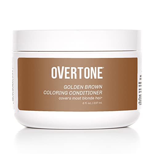 Overtone Haircare Color depositing Conditioner - 8 oz balsam semipermanent pentru culoarea părului cu unt de Shea și ulei de