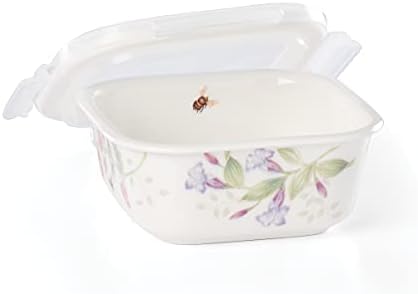 Lenox 892525 Butterfly Meadow Square Container De Depozitare A Alimentelor