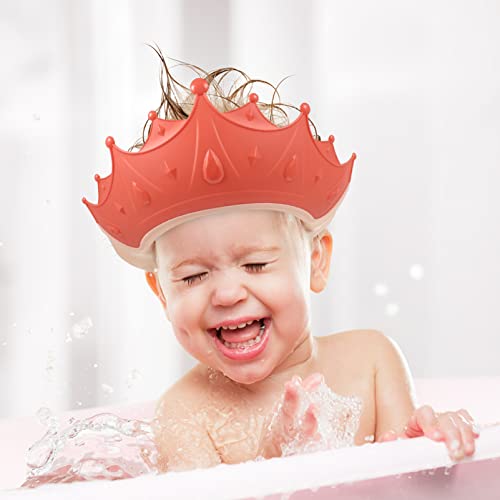 Toddmomy pentru copii pălării pentru copii Băi pentru bebeluși, ochi păstrați în siguranță cu părul și copii mici design roșu