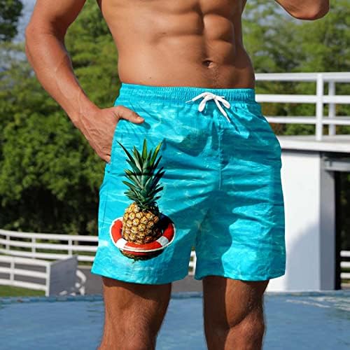 XXBR pantaloni scurți de masă hawaieni bărbați, vară respirabilă Vacanță de înot Trunchiuri Hawaii Fruits Primes Sports Casual Beach Pantaloni scurți