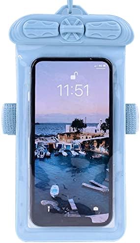 Husă pentru telefon Vaxson, compatibilă cu Oukitel Wp19 husă impermeabilă geantă uscată [nu FILM Protector de ecran] albastru
