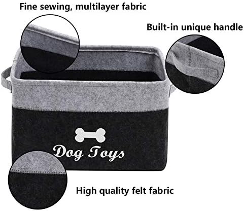 Coșuri de depozitare pentru jucării pentru câini Geyecete-coș de depozitare pentru jucării și accesorii pentru animale de companie,