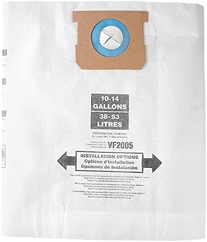 Tomkity 5 pachete Tip F 9066233 VF2005 Pungi de filtru de colectare pentru magazin Vac 10-14 Gallon vid, Partea 9066200 și