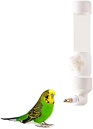 BNOSDM Bird Water Feeder, dozator de apă Parakeet pentru cușcă acril Parrot Waterer Budgie Drinker Bottle dispozitiv automat