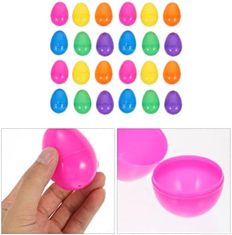 Jucării pentru copii BESPORTBLE ouă de Paște din Plastic colorat ouă de Paște Fillable ouă de Paște colorate ouă de Paște strălucitoare