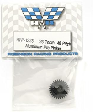 Robinson Racing 1328 Black Aluminum Pro Motor Pinion Gear, 1/8 , 48 Pitch, 28 dinți