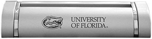 LXG, Inc. Universitatea din Florida-suport pentru cărți de vizită de birou-argint
