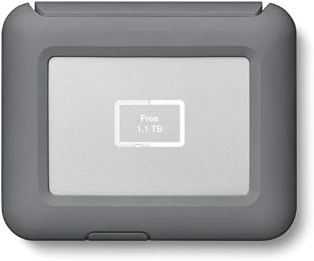 LaCie DJI Copilot BOSS 2 TB Drive-USB-C USB 3.0 Thunderbolt 3 cu sloturi pentru carduri SD card CF, rezistent la apă la praf,