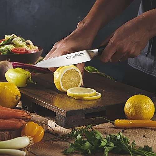 Cutluxe Utility Knife & amp; Chef Knife-oțel german forjat cu conținut ridicat de Carbon-Tang complet & amp; Razor Sharp -