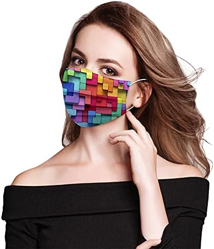 JMETRIE 50pc mască de față de unică folosință pentru Adulți Protecție în aer liber Tie-dye Gradient imprimat cu trei straturi