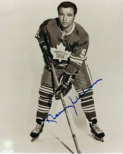 Autografat Norm Ullman Toronto Maple Leafs 8x10 Foto cu COA