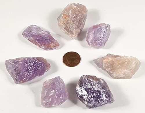 5pcs Purple Orange Ametist/Ametrină Pietre grosiere Cristal Natural Cristal Mineral Pietre de Quartz Cruse BAW - Brazilia