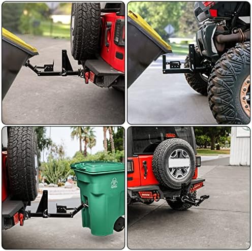 Coșul de gunoi reglabil Bestzheyu poate transporta prin remorcă, camion, auto, cărucior de golf, ATV, gunoi UTV pot transporta