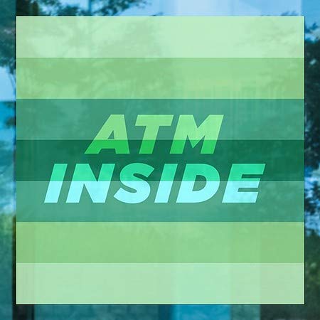 Cgsignlab | „ATM în interior -Gradient Modern” Clarea ferestrei | 5 x5