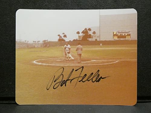 Bob Feller a semnat o carte poștală foto de Baseball cu JSA COA - MLB Cut Signatures