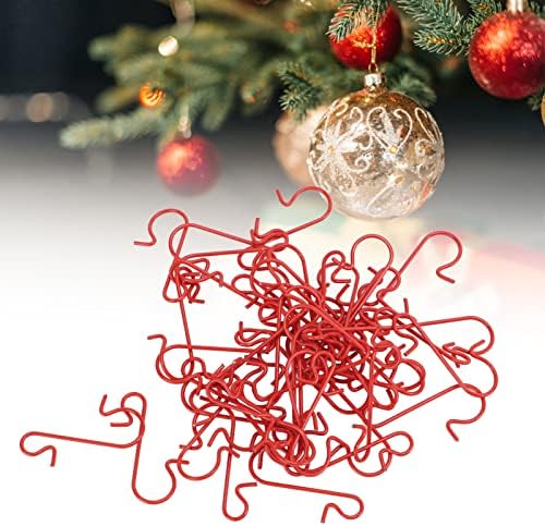S Cârlige pentru agățare, cârlige ornamentale de Crăciun, cârlig mic cu pandantiv de Crăciun, cârlige de 50 pcs formă romantă