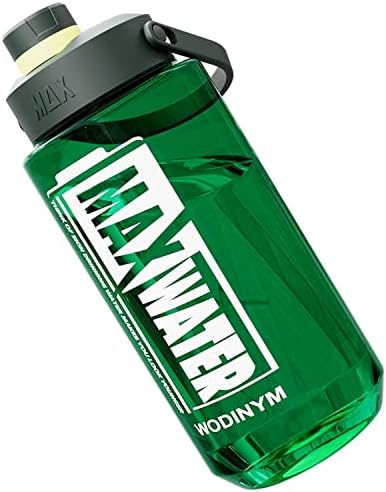 Sticlă de apă mare Wodinym 71 oz Scurgere doveditor BPA gratuit cu jumătate de galon mare cu filtru și mâner pentru gimnastică
