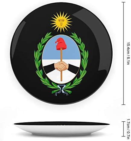 Emblema națională din Argentina Placă decorativă rotundă Platei ceramice Oase China Placă cu stand de afișare pentru decorul