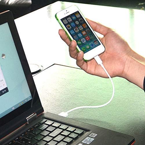 Cablu MicroUSB scurt compatibil cu Samsung T-Mobile Galaxy S II cu încărcare de mare viteză.