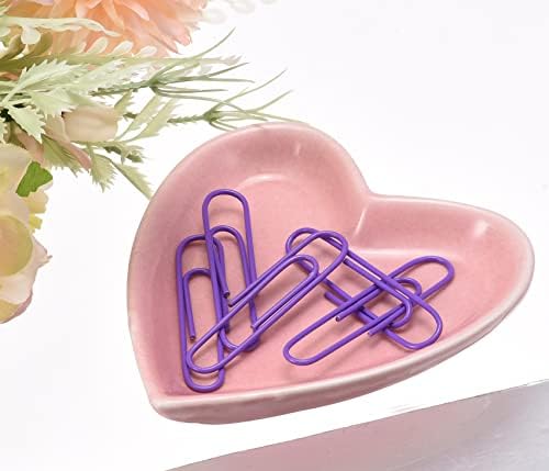 Axyzzz Ceramic Ring Felier pentru femei pentru femei Tavă de bijuterii în formă de inimă, placă de trinket decorativă roz pentru