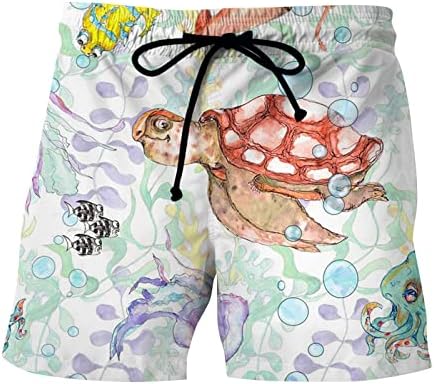 Wenkomg1 Trunchiuri de înot pentru bărbați, elastică elastică waits pantaloni scurți pantaloni scurți uscați de baie grafică