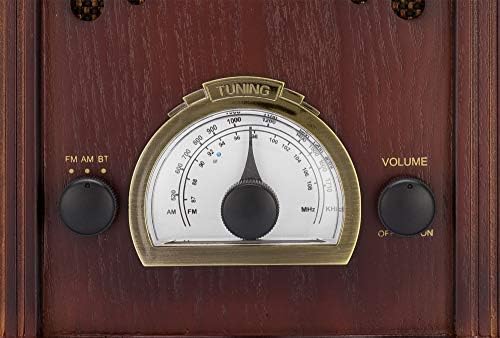ClearClick Retro AM/FM Radio cu Bluetooth - difuzor clasic din lemn retro din lemn
