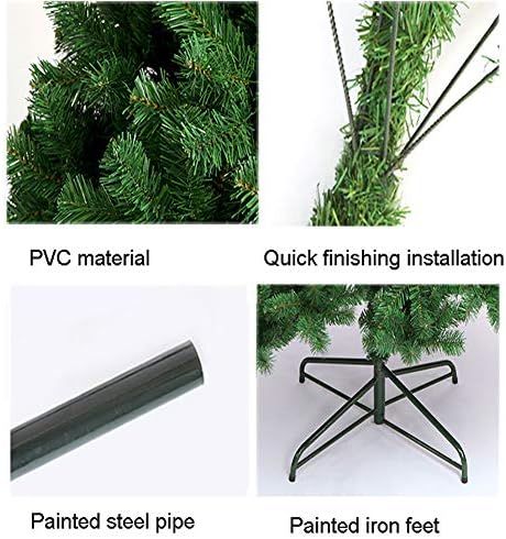 Arbori de Crăciun artificial cu balamale premium cu balamale de 5ft, eco-prietenos de pin de pin Decor verde cu asamblare ușoară,