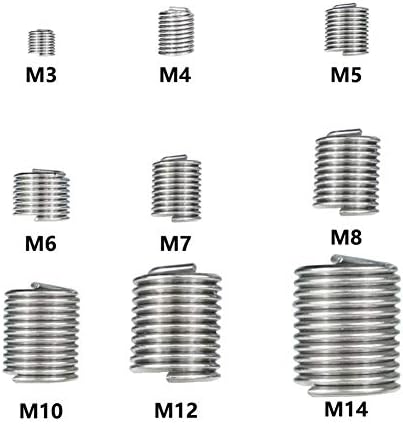 XMEIFEITS instrumente universale set de inserare pentru repararea firului de argint M3-M14 1.5 D-2.0 D instrumente de reparare