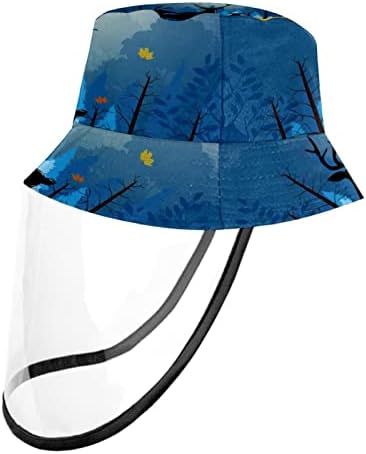 Pălărie de protecție pentru adulți cu scut de față, pălărie de pescar anti -soare, animal de desene animate pentru căprioare