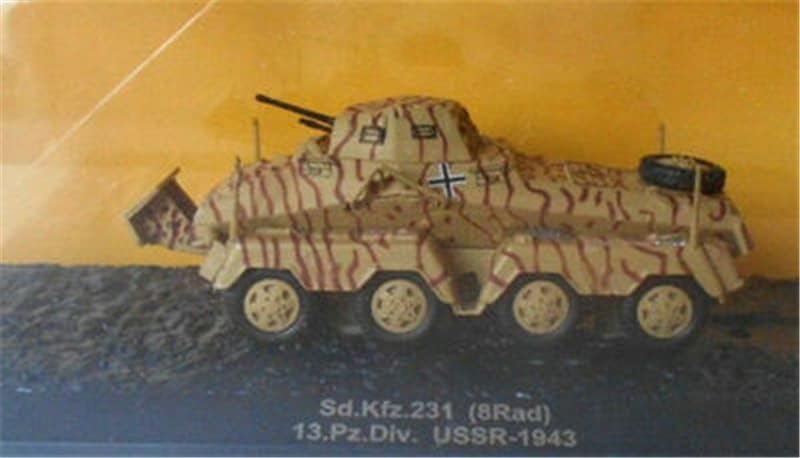 Pentru IXO WWII German SD.KFZ.231? 8rad? 13.pz.div. USSR-1943 1/72 Model pre-construit rezervor Diecast
