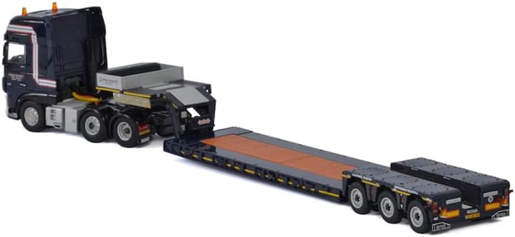 WSI Beekman Transport pentru DAF XF Super Space Cab Loader Low Loader 1/50 Diecast Camion Model pre-construit