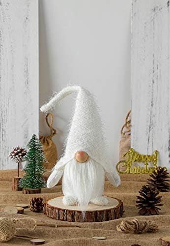 Funoasis de Crăciun gnome alb ninsoare suedeză handmade gnomi de pluș de pluș de casă decorațiuni de vacanță acasă adorabil norocos Valentine Paște mulțumit de zi Gnomi umpluți de Crăciun