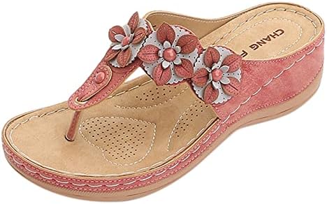 Papuci pentru femei arc suport Clip Toe Flip Flops ortopedice pană sandale Ziua Mamei papuci pantofi de vara