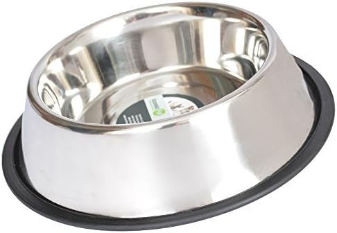 Iconic Pet 12 cupă din oțel inoxidabil antiderapant bol pentru animale de companie pentru câine sau pisică, 96 oz