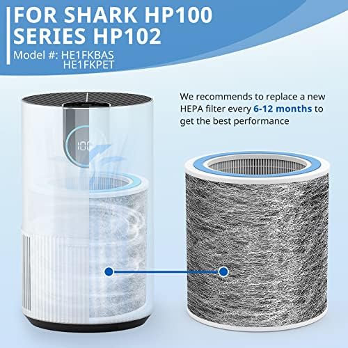Hp102 filtru de înlocuire compatibil cu Shark HP100 seria HP102 filtru de înlocuire HC452 filtru H13 Filtru HEPA adevărat de