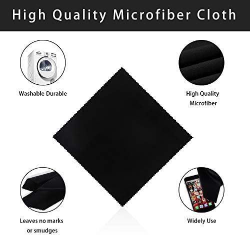 8pcs microfibră pânză de curățare, Ochelari pânză Cleaner 20x20cm pentru telefoane mobile comprimat Laptop lentile aparat de