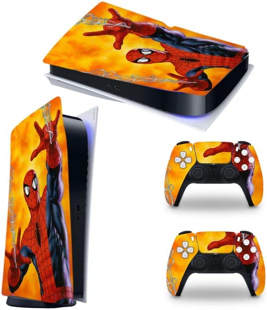 Singur Hero-PS5 Skin Edition Edition Console și Controller Accesorii Acoperiți Skins Wraps pentru PlayStation 5 DISC Versiunea