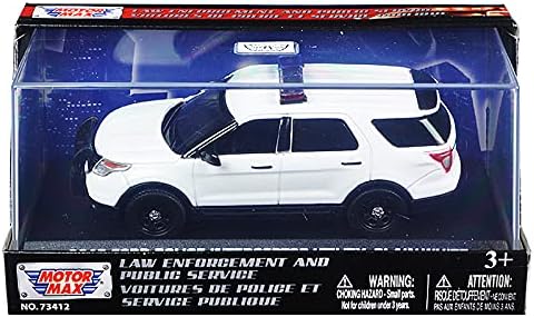 Tormax Toy 2015 Ford Police Interceptor Utilitate White Plain 143 Diecast Model 79476