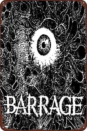 Barrage Barrage 12x8 inch Metal Signs Music Album - Rock the Walls with Music Album Art pentru Lovers Music