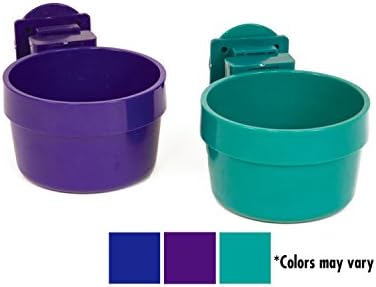 Ware Manufacturing plastic Slide-N-Lock Crock Pet Bowl pentru animale de companie mici, 20 uncii-culori asortate
