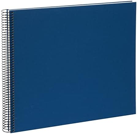 Goldbuch Bella Vista, memorie de lenjerie, spirală legată, 40 de pagini, carte pentru lipire, album foto, hârtie, albastru,