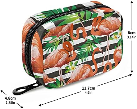 Tropical Flamingo pilula caz sac pilula Organizator cutie cu fermoar portabil vitamina ulei de pește Medicina caz pentru călătorie