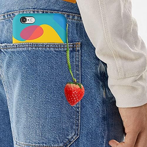 ikasus smartphone curea telefon mobil pandantiv Lanț aparat de fotografiat Lanyard căpșuni Decor coarda fructe drăguț cheie